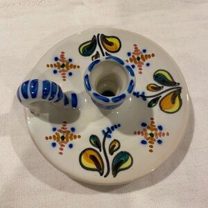 Vintage Mexican candle sticker holder - authentic Toledo